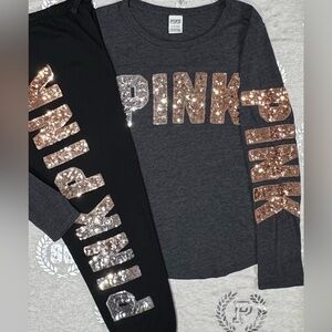 VS PINK OMBRE BLING SET S NWOT
